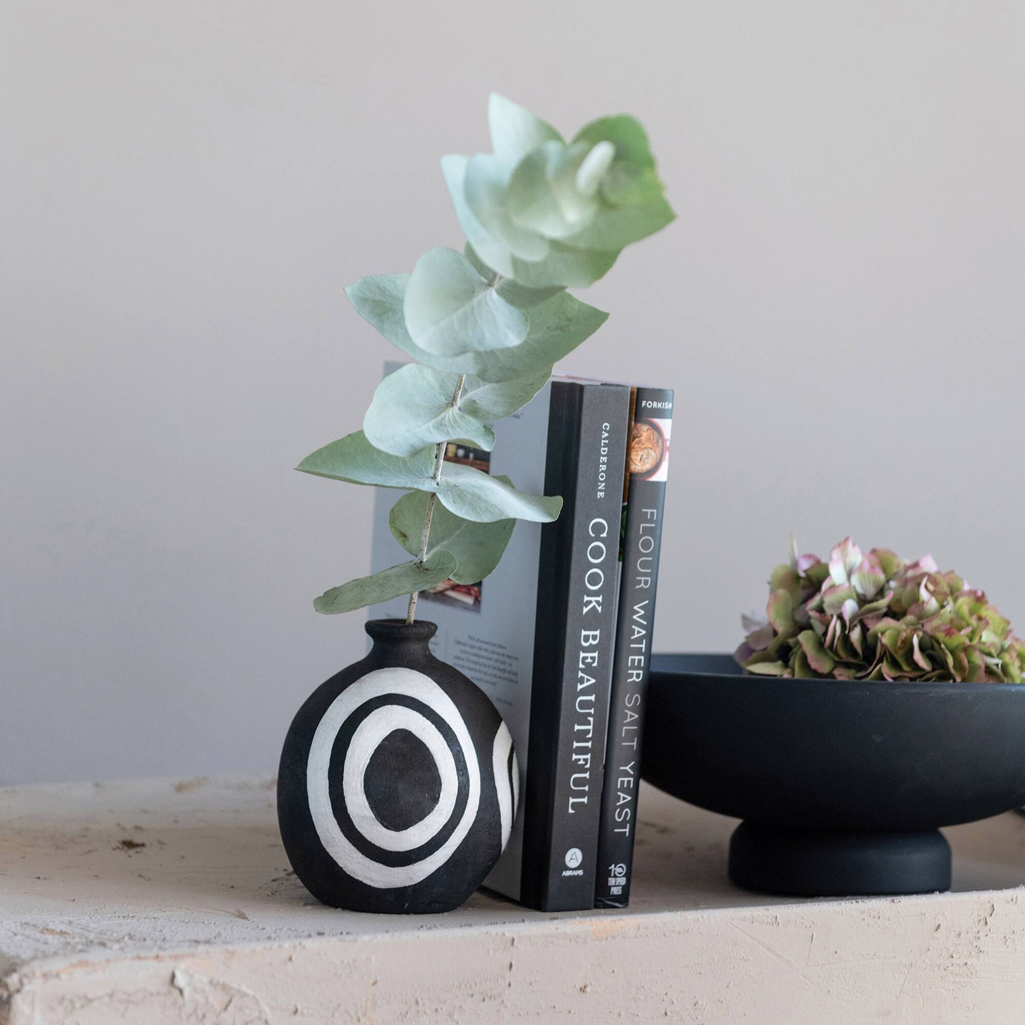 Hello Honey® Black Mango Wood Footed Bowl